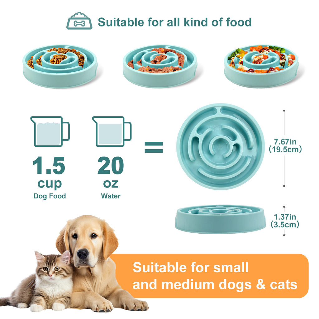 Cute Silicone Slow Feeder Bowl for Happy Dogs