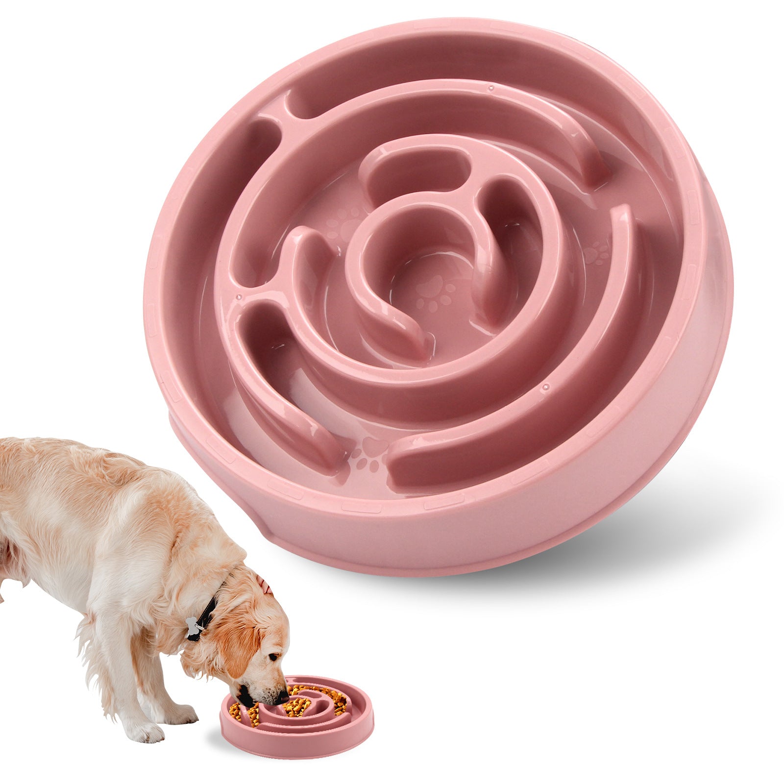 Cute Silicone Slow Feeder Bowl for Happy Dogs