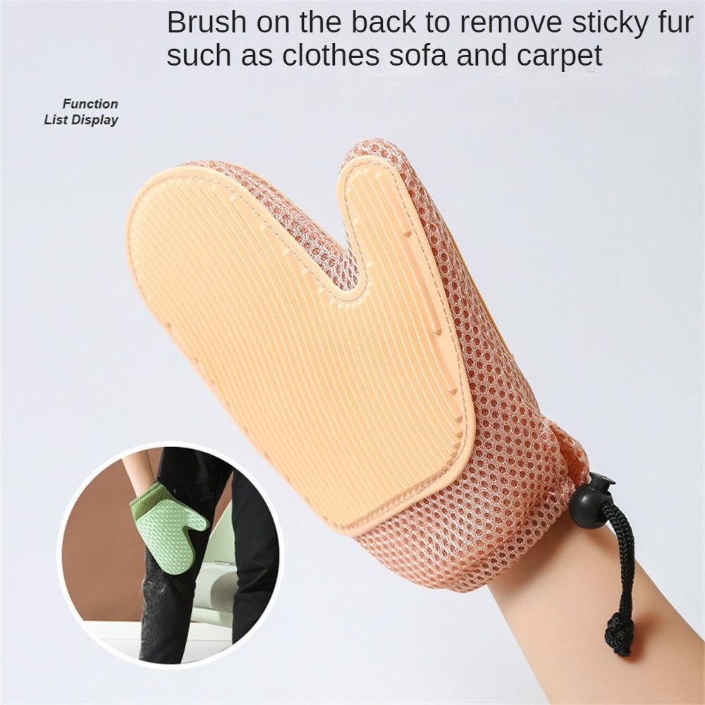 Gentle Pet Fur Remover Glove for Daily Grooming