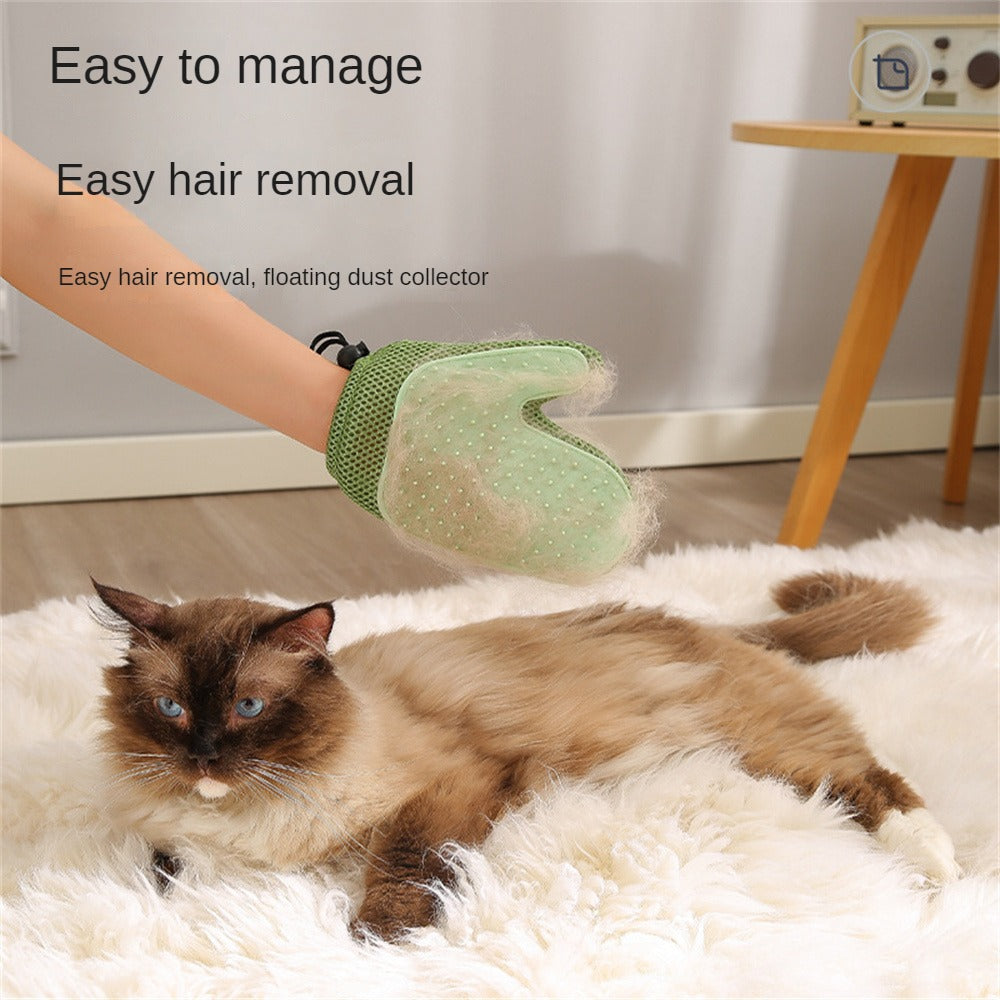 Gentle Pet Fur Remover Glove for Daily Grooming