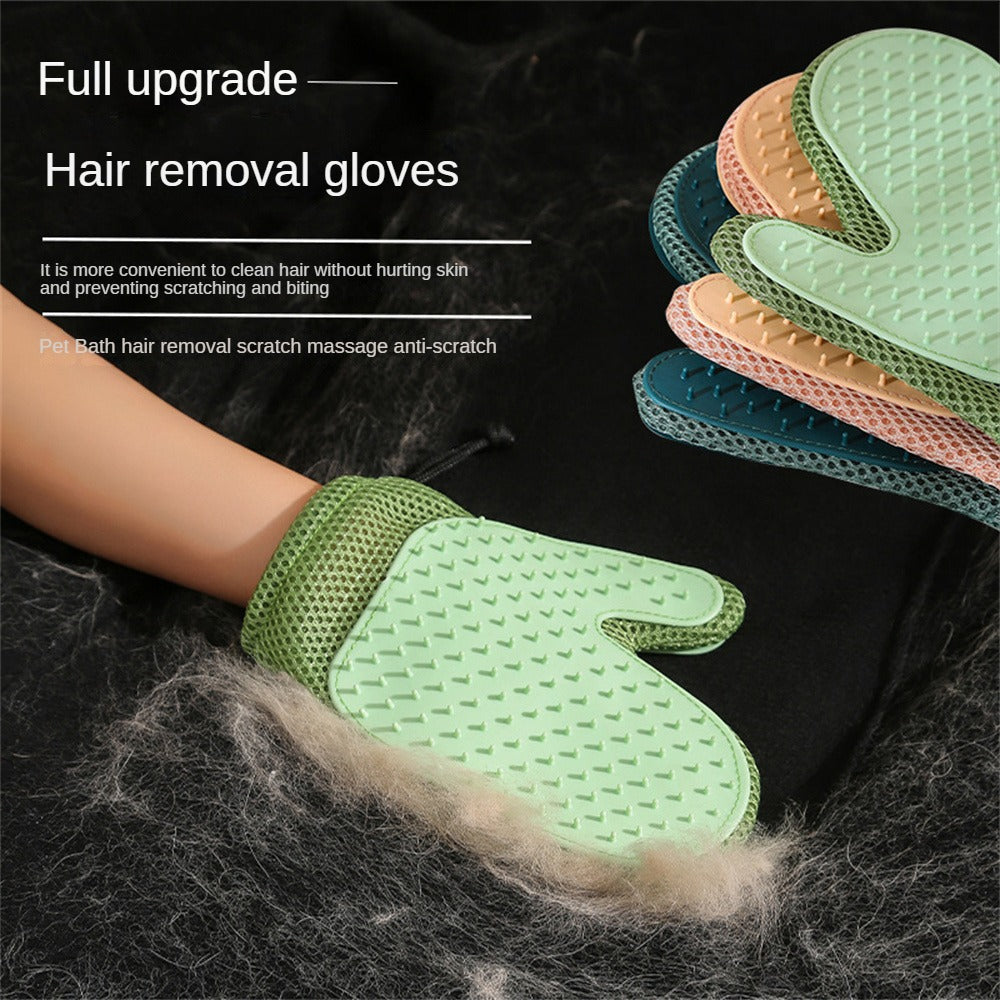 Gentle Pet Fur Remover Glove for Daily Grooming