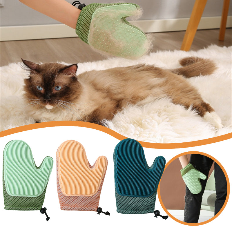Gentle Pet Fur Remover Glove for Daily Grooming