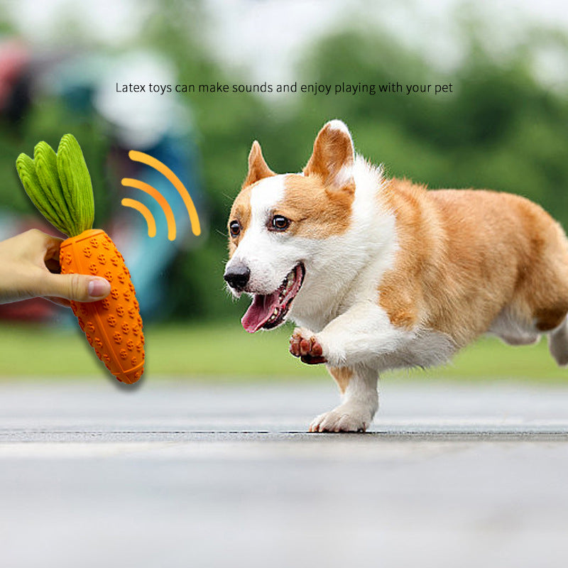 Cute Carrot Chew Toy for Healthy Playtime