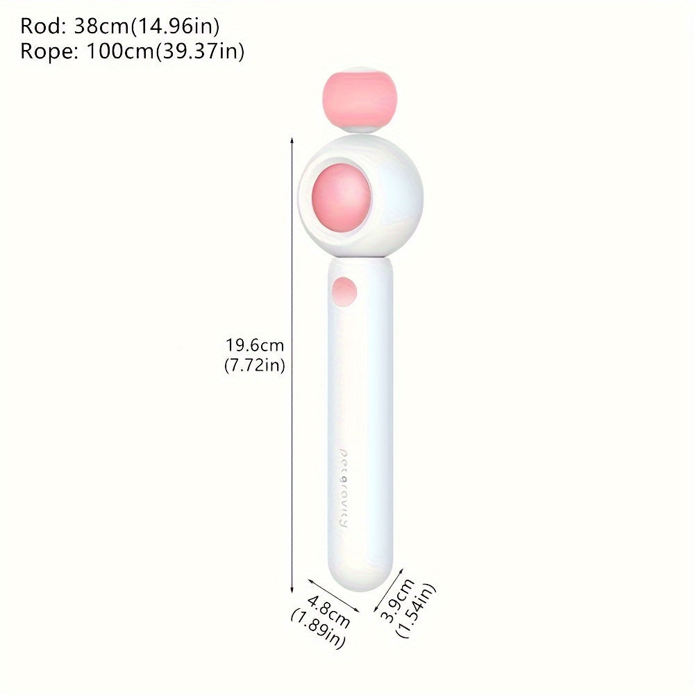 Retractable Cat Wand Toy for Active Indoor Cats