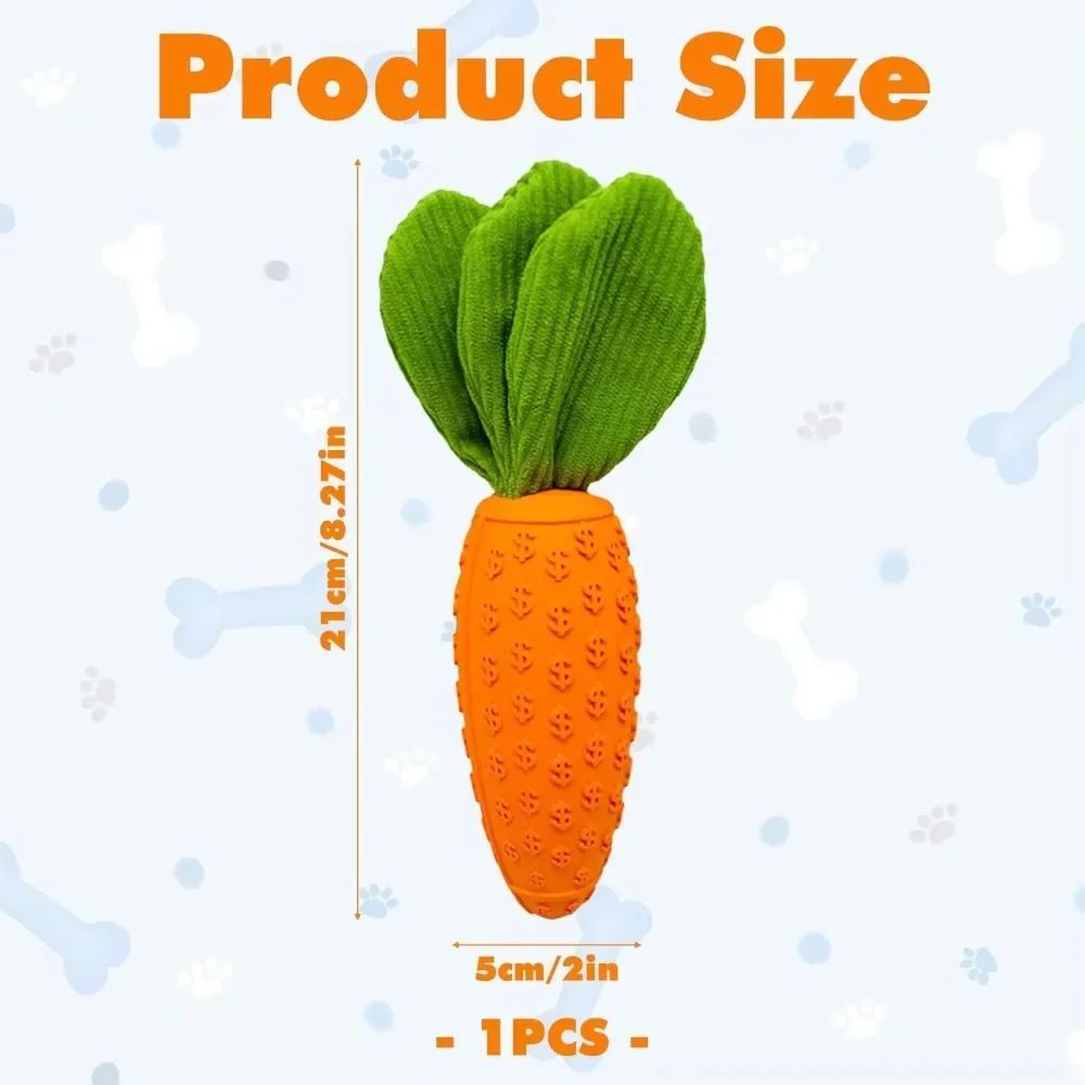 Cute Carrot Chew Toy for Healthy Playtime