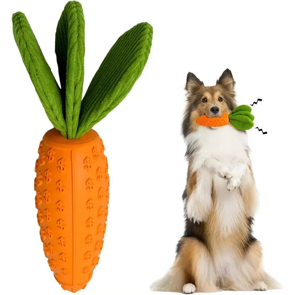 Cute Carrot Chew Toy for Healthy Playtime