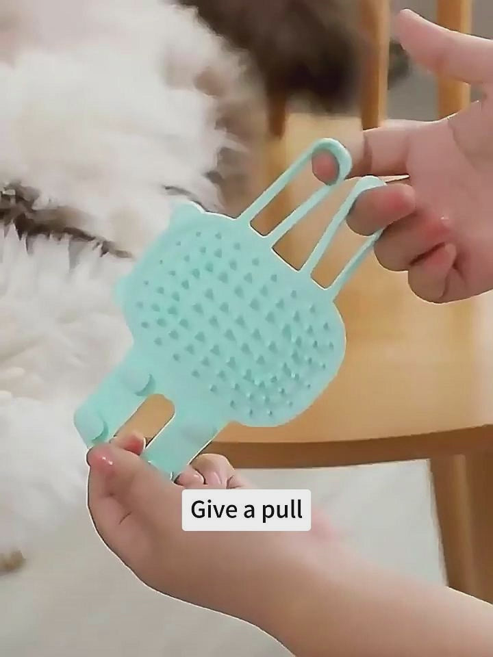 Self-Grooming Cat Scratcher Brush for Fur Control